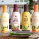 Aloe Gelgetränke mit Teller