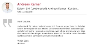 Testimonial Andreas Karner
